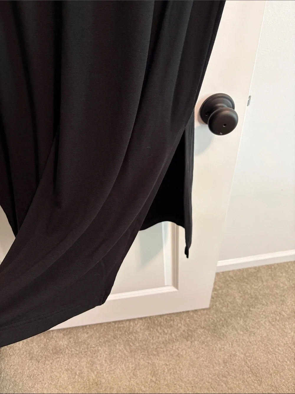 Lou & Grey Black Elastic-Waist Midi Dress - Picture 4 of 6
